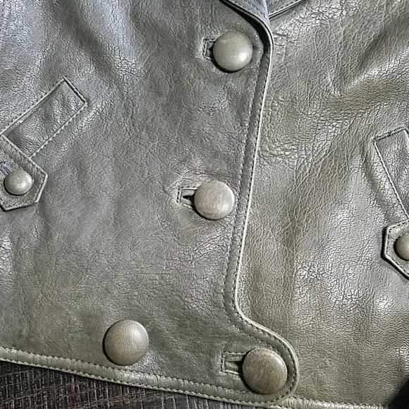 3.1 Phillip Lim Leather Moto Button Jacket - Picture 5 of 16